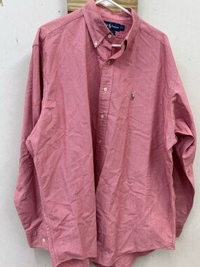 Ralph Lauren Blake red check gingham long sleeve button up shirt XL